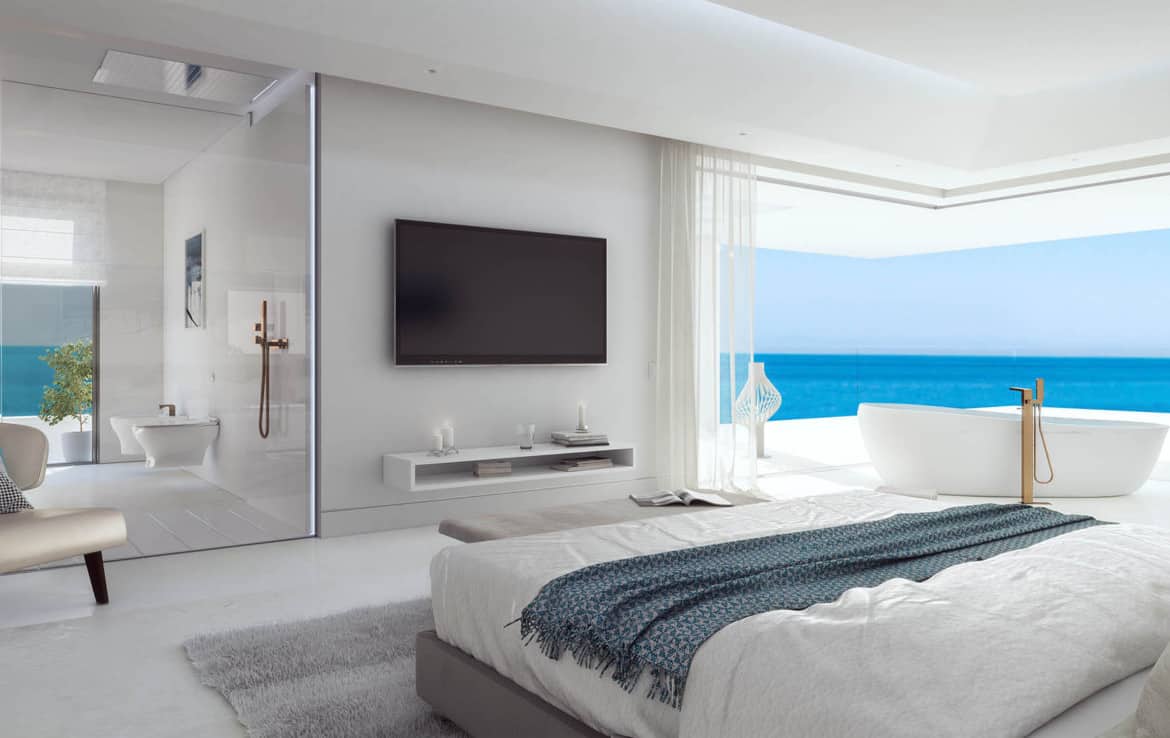 Sea front apartments - bedroom - New Golden Mile